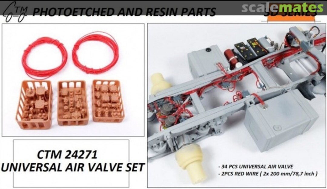 Boxart Universal Air Valve set CTM 24271 Czech Truck Model