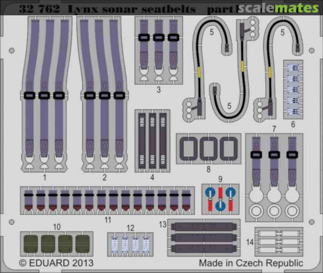 Boxart Lynx Mk.88 sonar seatbelts 32762 Eduard
