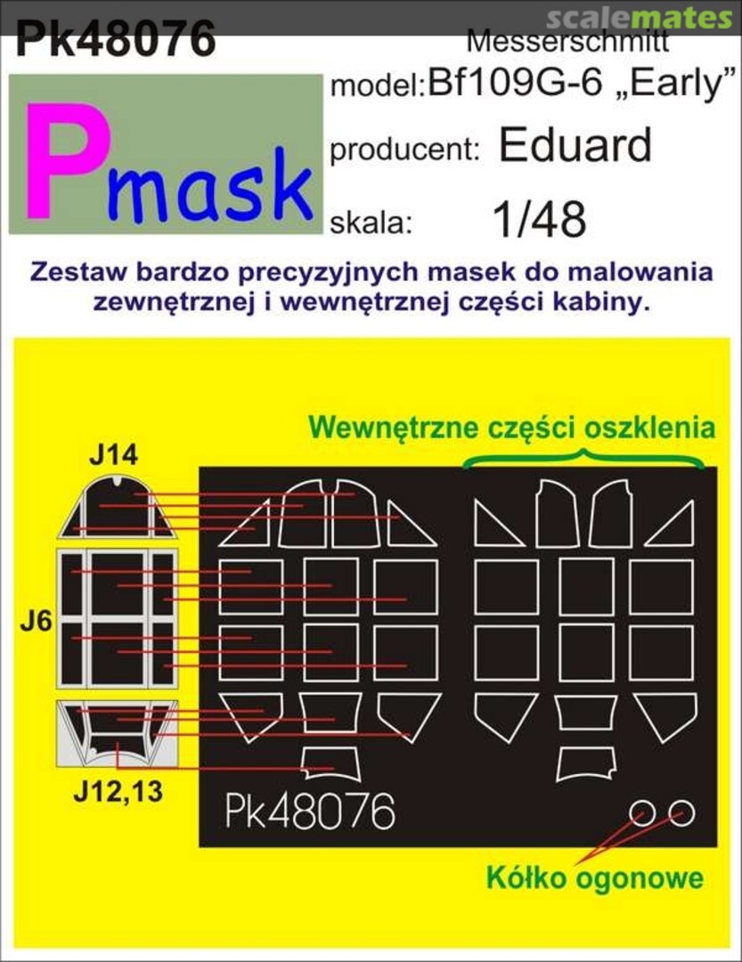 Boxart Messerschmitt Bf109G-6 "Early" PK48076 Pmask