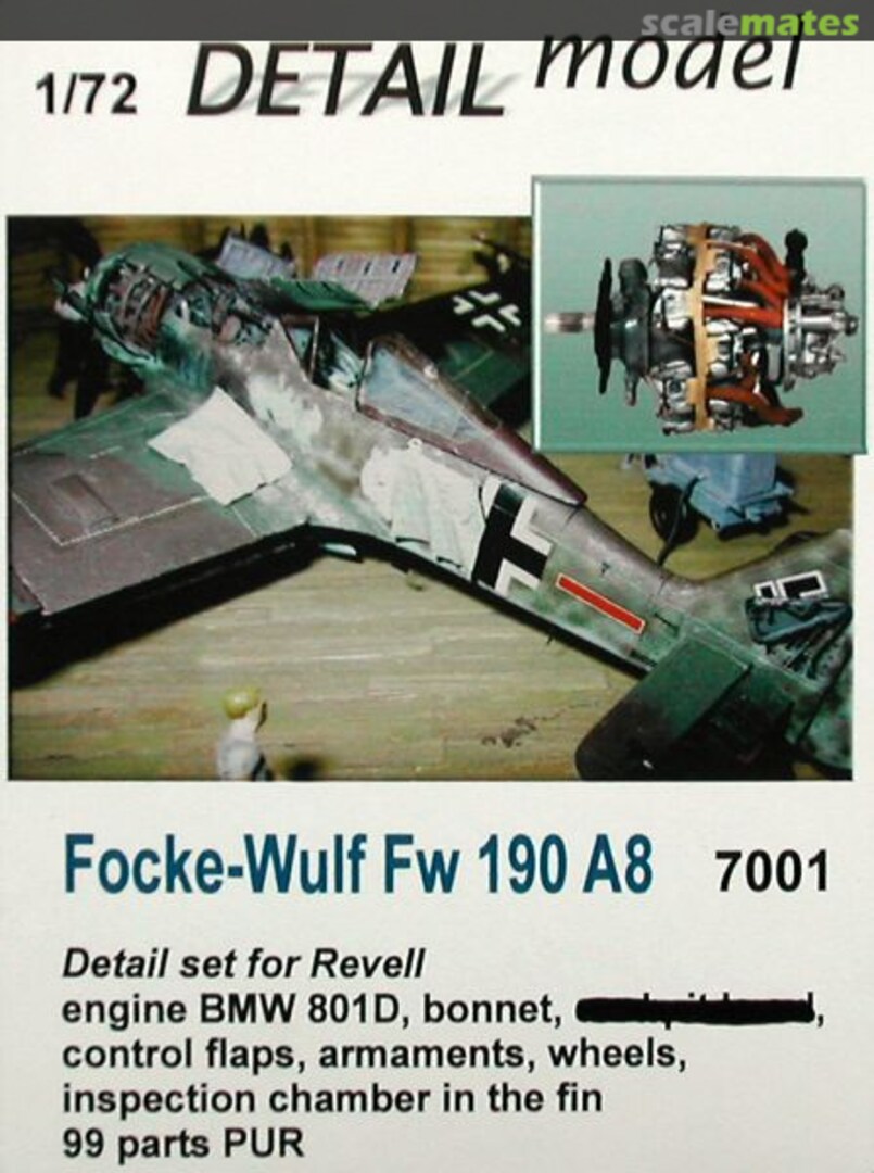 Boxart Focke-Wulf FW 190 A8 7001 DETAIL model