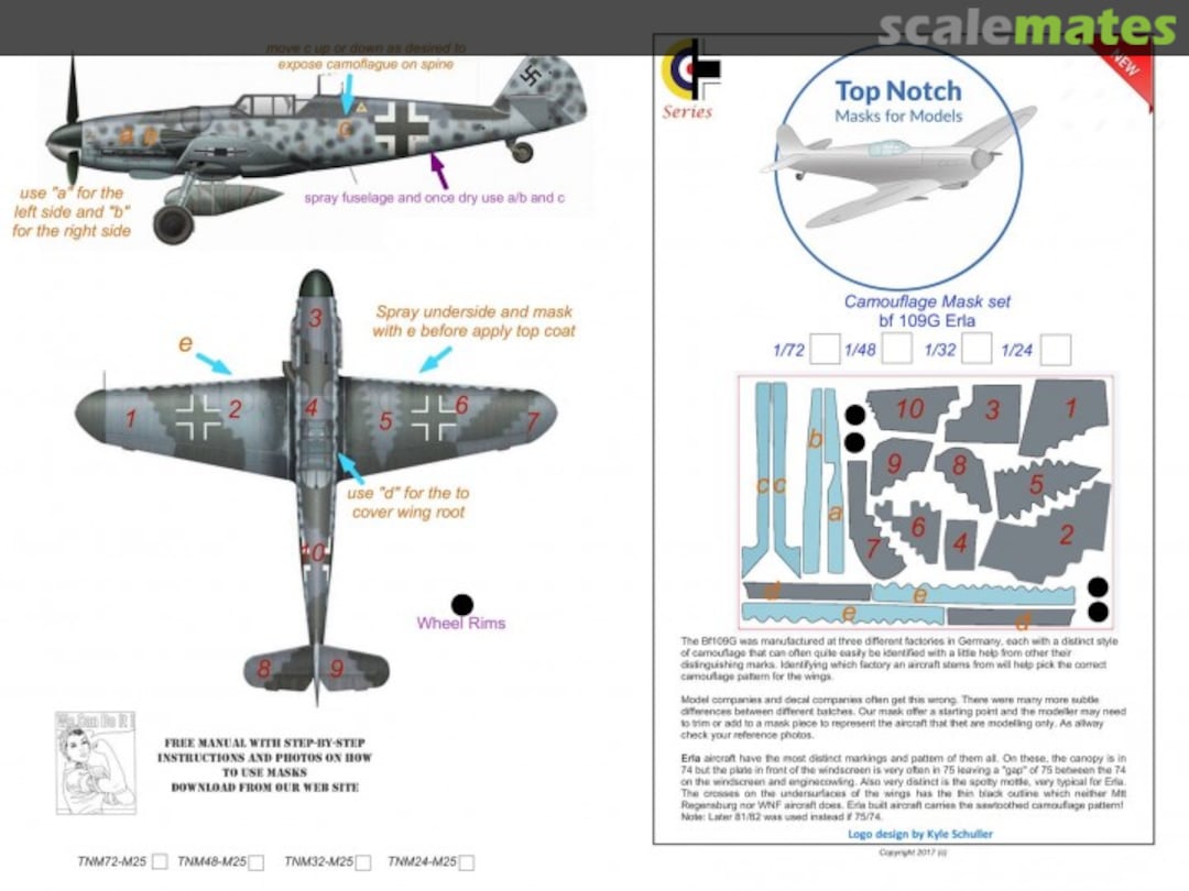 Boxart Messerschmitt Bf-109G Erla TNM72-M25 TopNotch