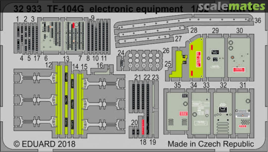 Boxart TF-104G electronic equipment 32933 Eduard