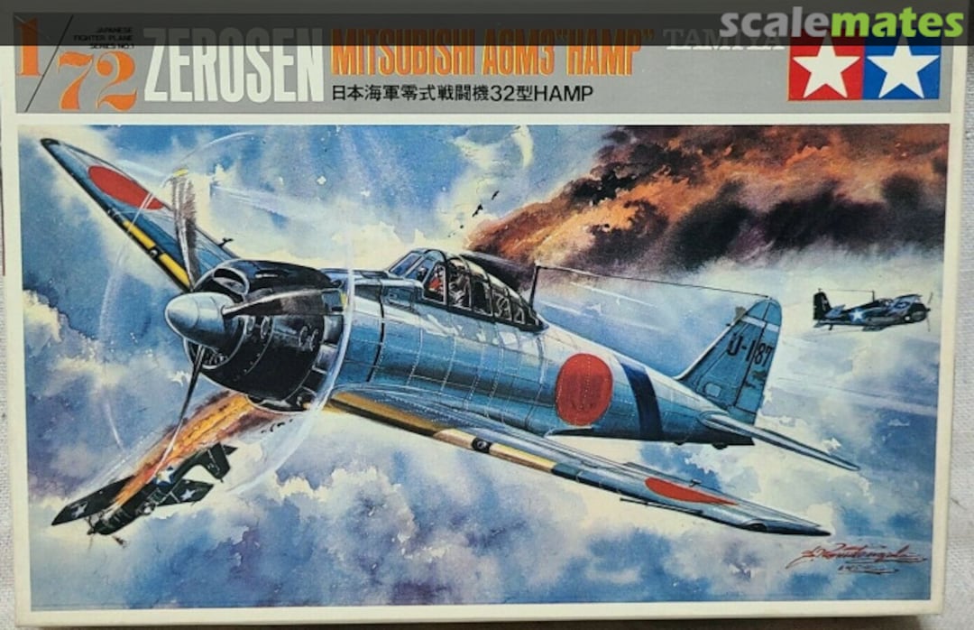 Boxart ZEROSEN Mitsubishi A6M3 "HAMP" FA101-100 Tamiya