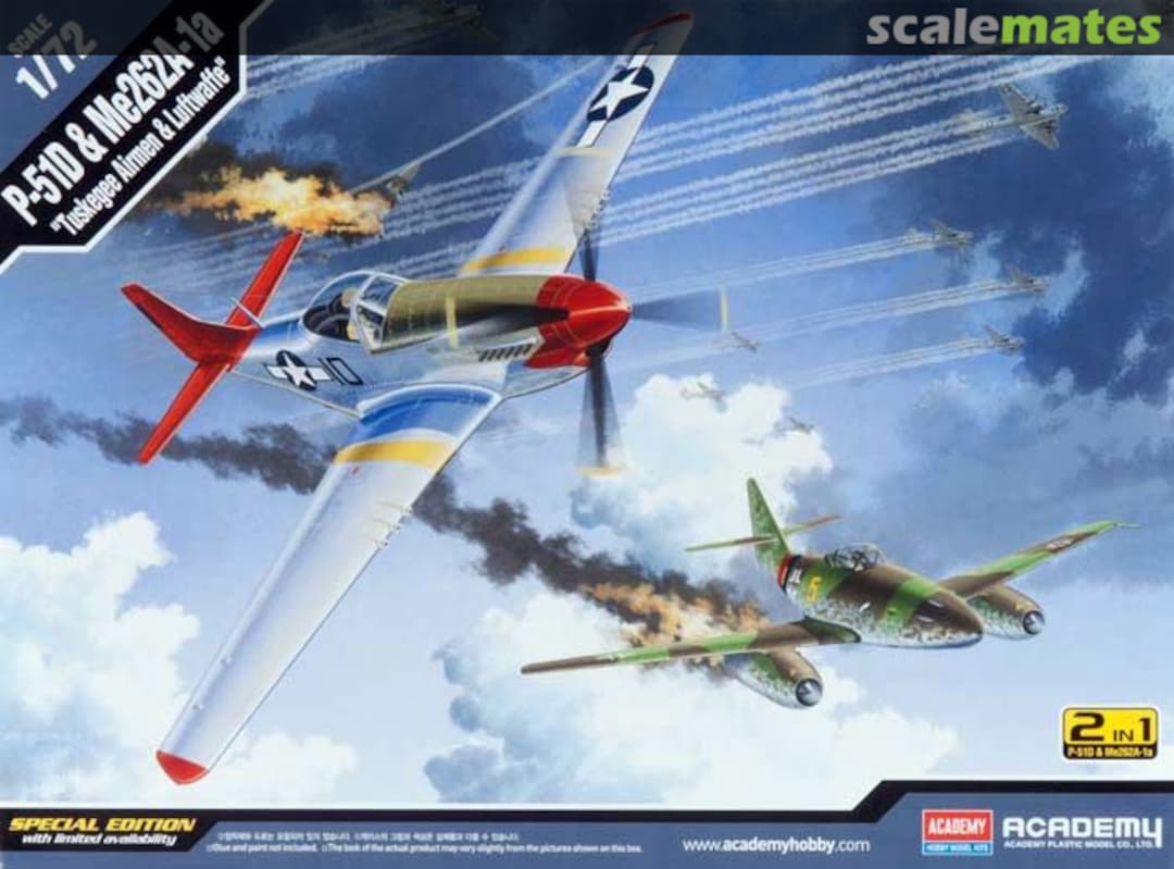 Boxart P-51D & Me262A-1a 12435 Academy