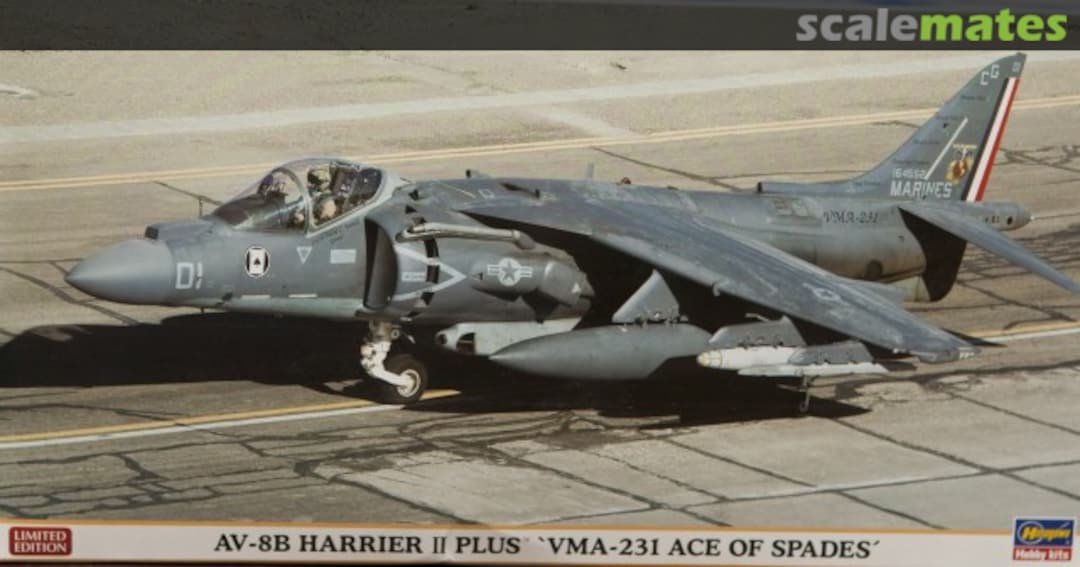 Boxart AV-8B Harrier II Plus `VMA-231 Ace Of Spades´ 09940 Hasegawa