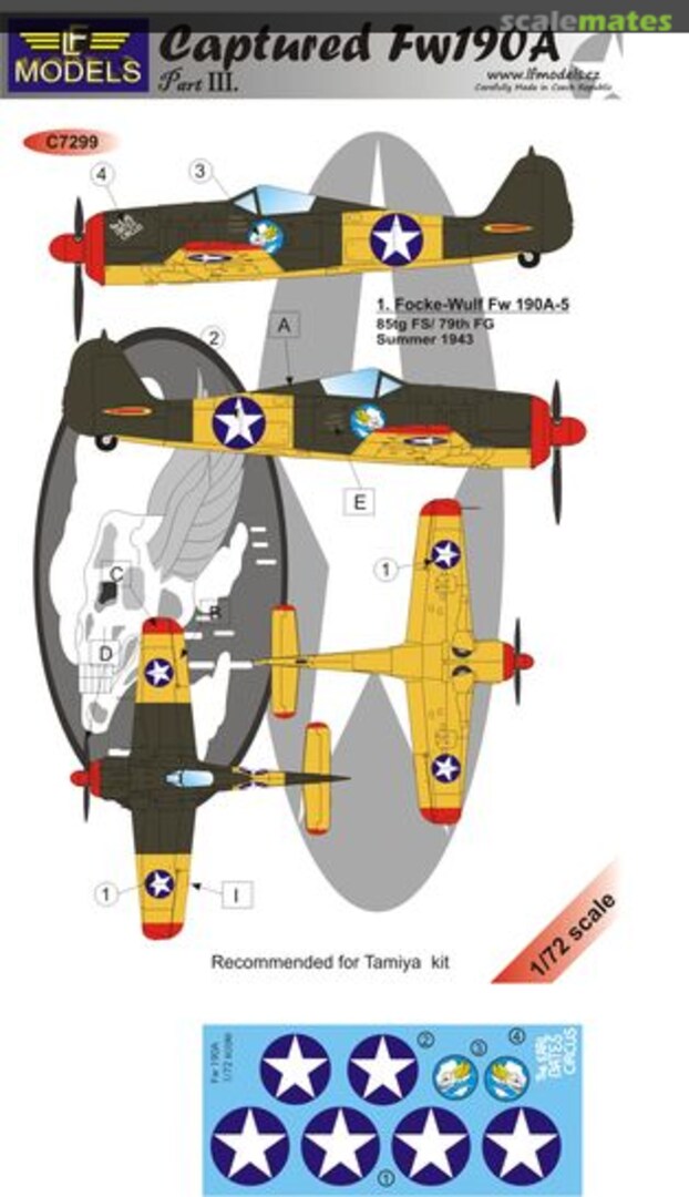 Boxart CAPTURED FW 190A Part III. C7299 LF Models