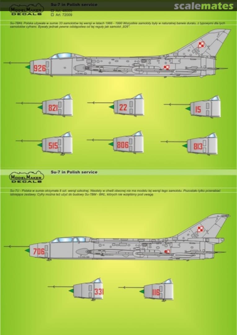 Boxart Su-7 in Polish service D72009 ModelMaker