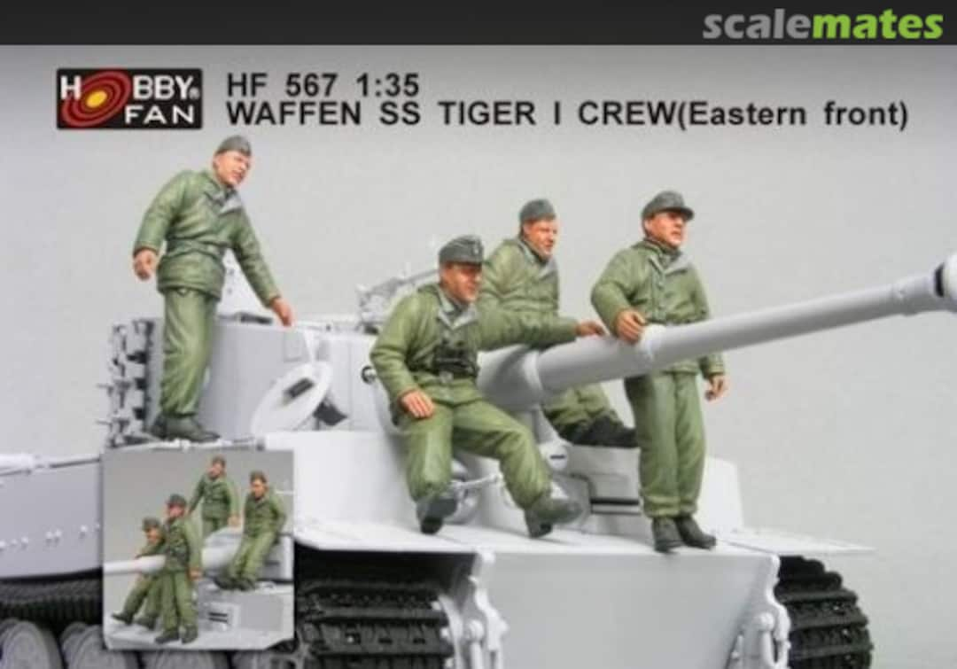 Boxart Waffen SS Tiger I Tank Crew (4 Fig.) HF567 Hobby Fan