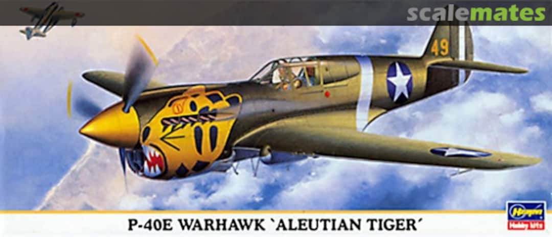 Boxart P-40E Warhawk 'Aleutian Tiger' 00372 Hasegawa