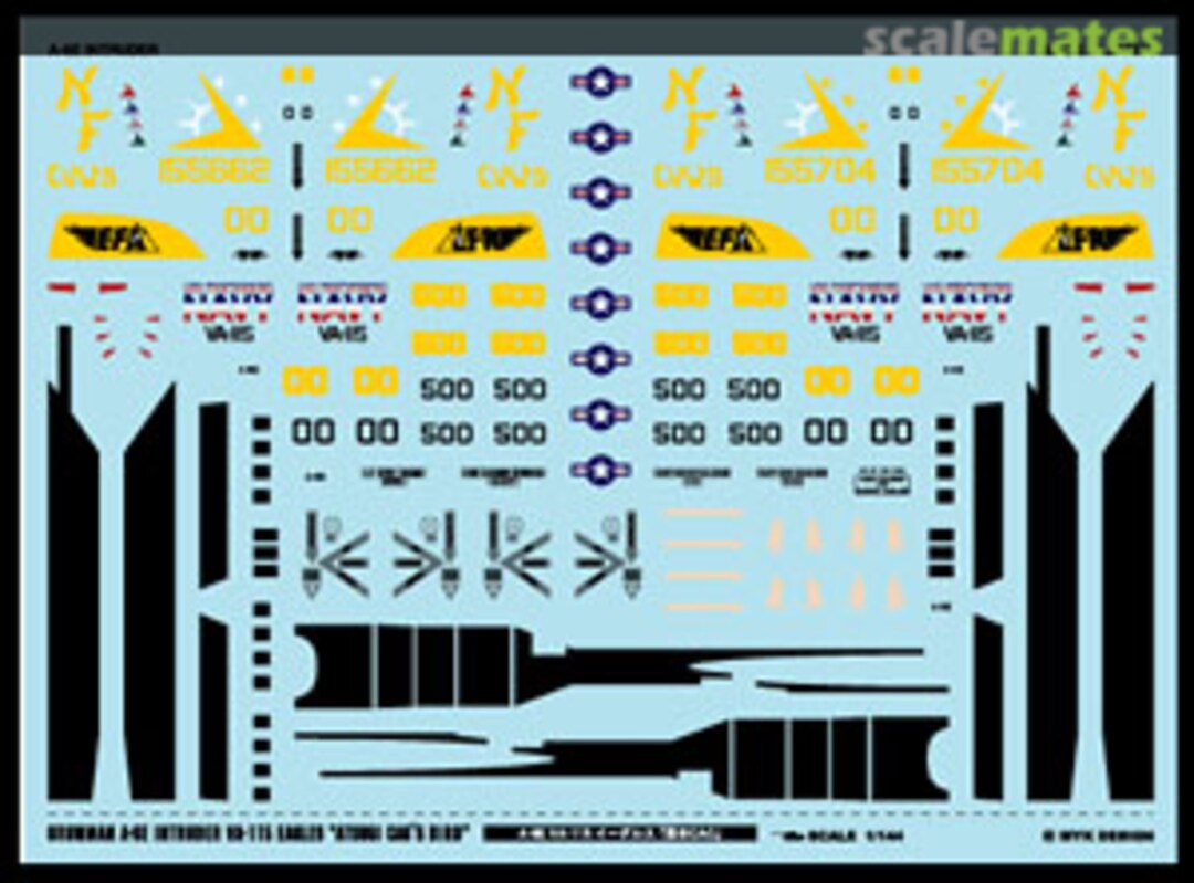 Boxart Grumman A-6E Intruder VA-115 Eagles `Atsugi Cag S Bird` A-172 MYK Design