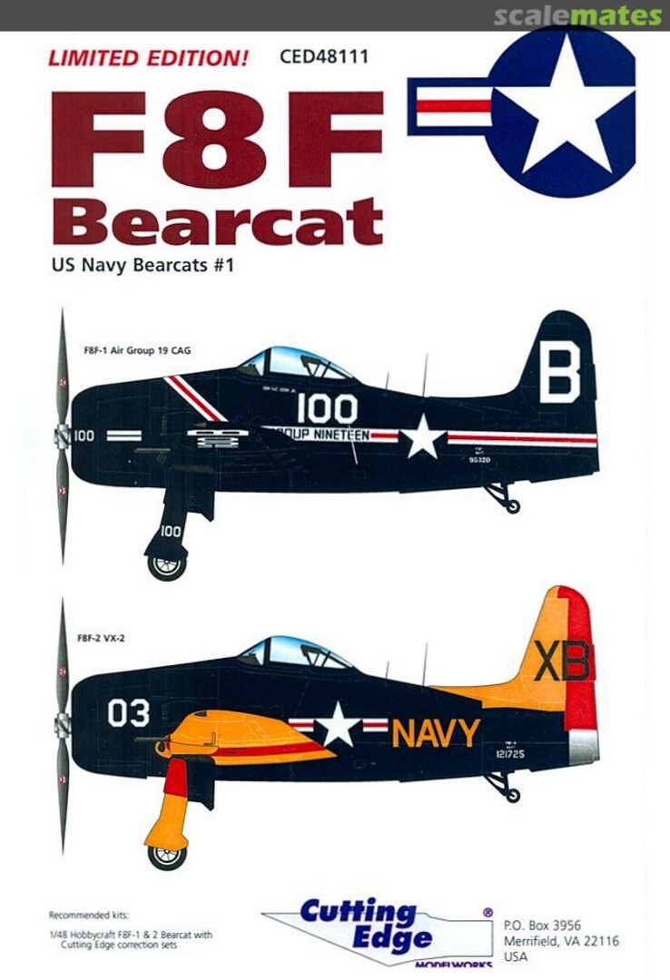 Boxart F8F Bearcat CED48111 Cutting Edge Modelworks