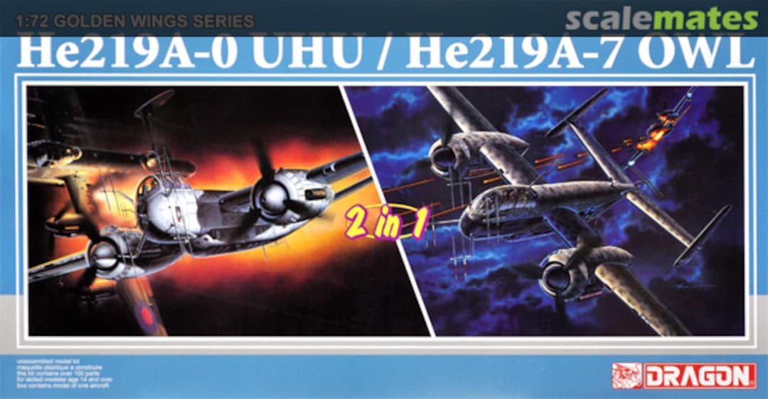 Boxart He 219A-0 Uhu / He 219A-7 Owl 5121 Dragon