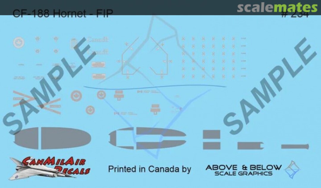 Boxart McDonnell CF-188 Hornet 234 Above & Below Graphics