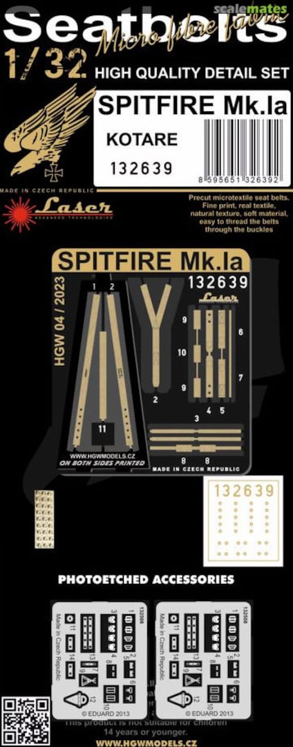 Boxart Spitfire Mk.Ia 132639 HGW Models