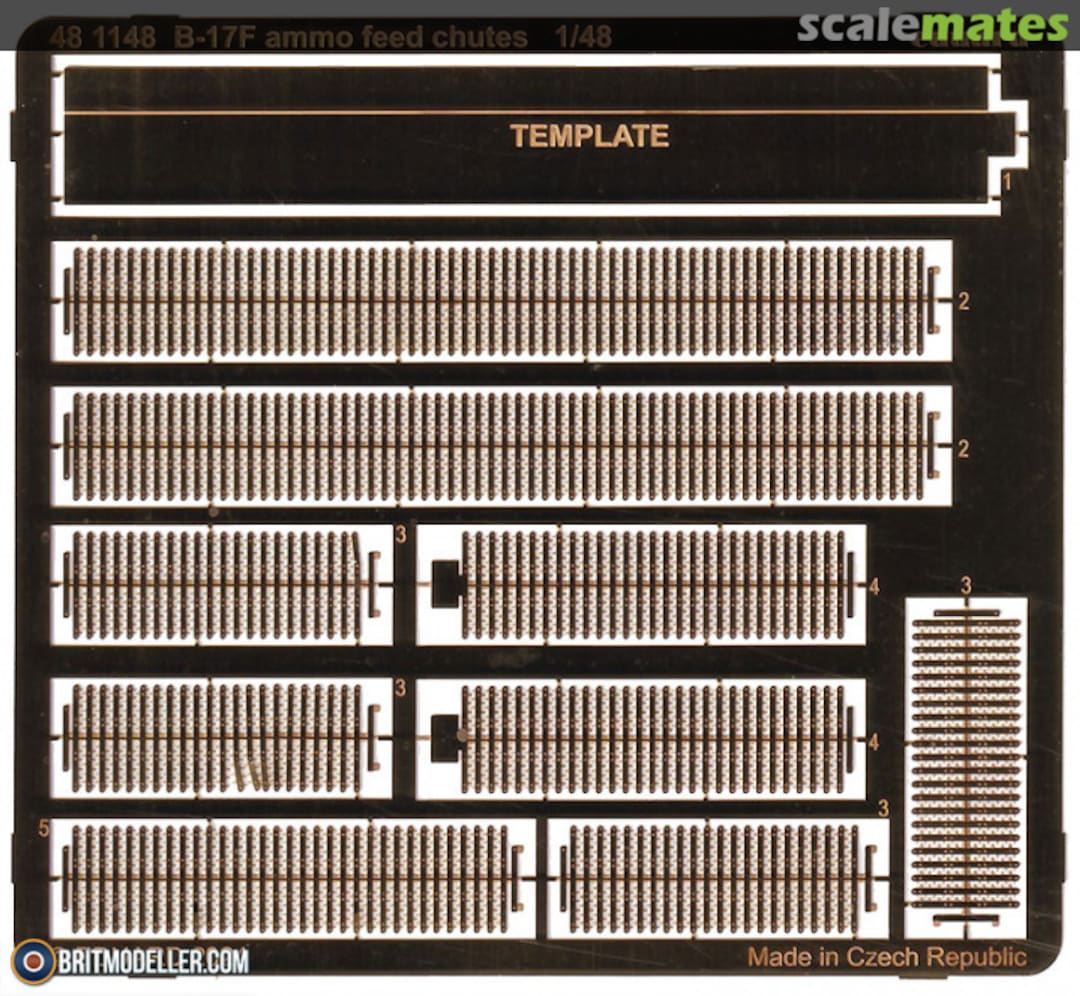 Boxart B-17F Ammo Feed Chutes EDUARD 481148 Eduard