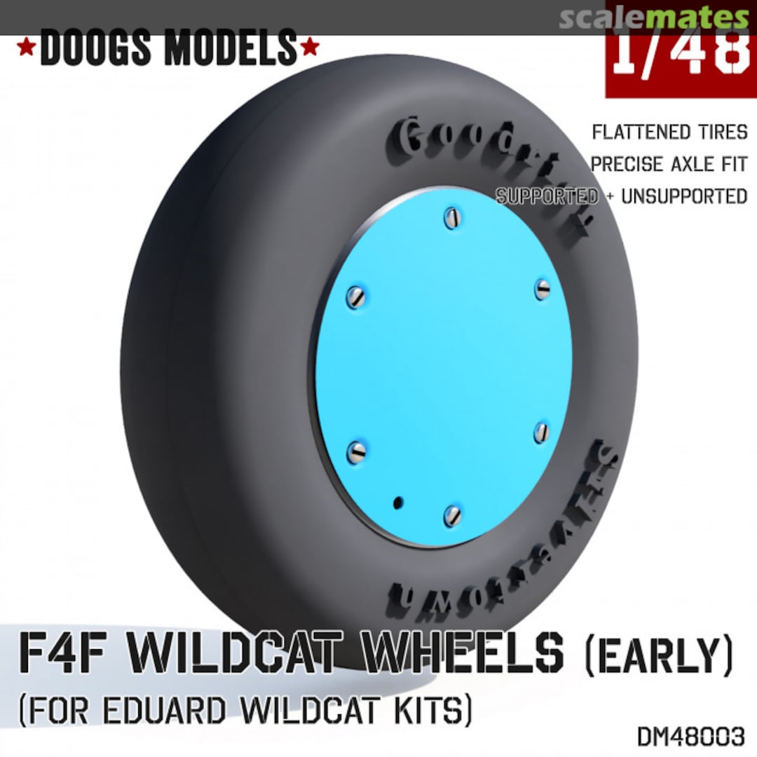 Boxart F4F Wildcat Wheels (Early) DM48003 Doogs Models