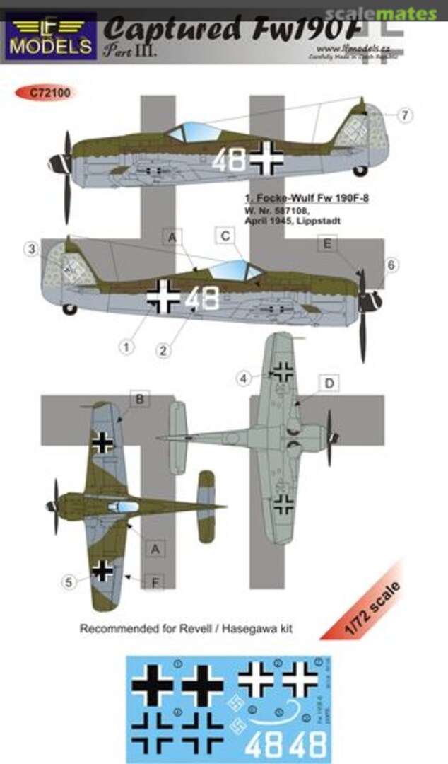 Boxart CAPTURED FW 190F Part III. C72100 LF Models