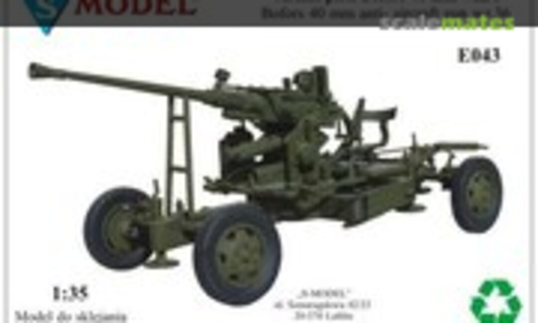 1:35 Bofors 40mm anti-aircraft gun wz.36 (S-Model (Poland) E043)