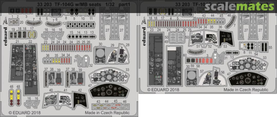 Boxart TF-104G w/MB seats ITALERI 33203 Eduard