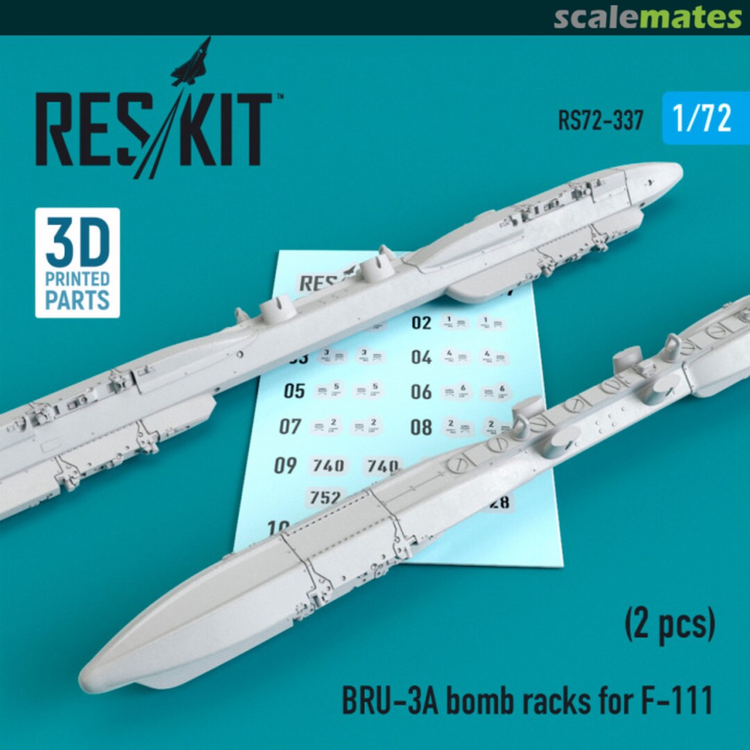 Boxart BRU-3A Bomb Racks for F-111 RS72-0337 ResKit