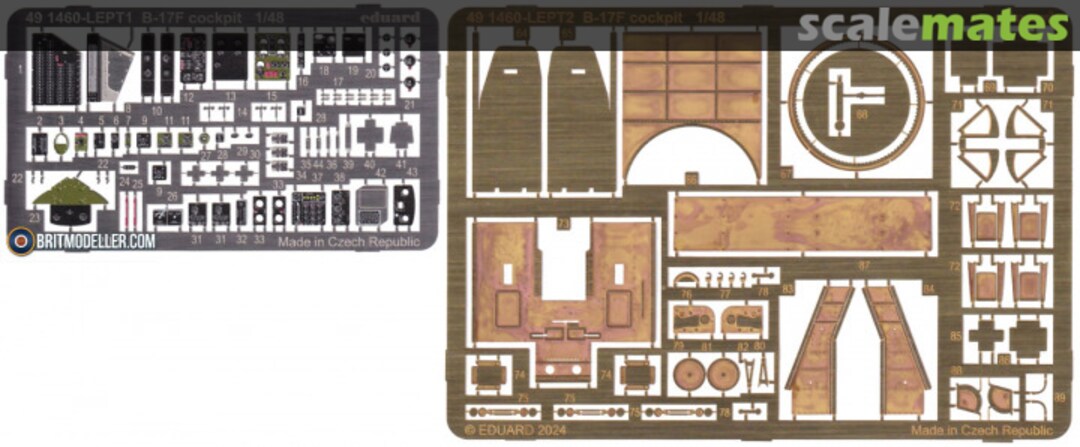 Boxart B-17F Cockpit EDUARD 491460 Eduard