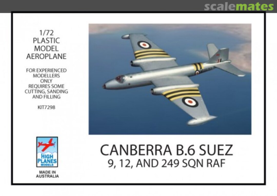 Boxart Canberra B.6 Suez 7298 High Planes Models