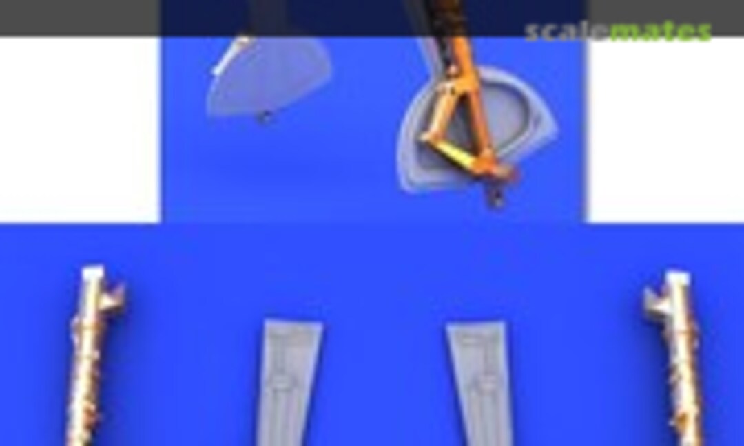 1:48 Messerschmitt Bf 109G - Bronze Undercarriage Legs (Eduard 648154)