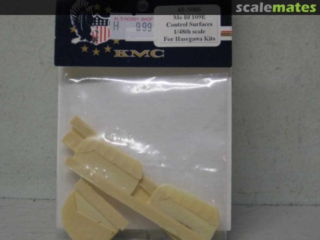 Boxart Messerschmitt Bf 109E Control Surfaces 48-5006 KMC