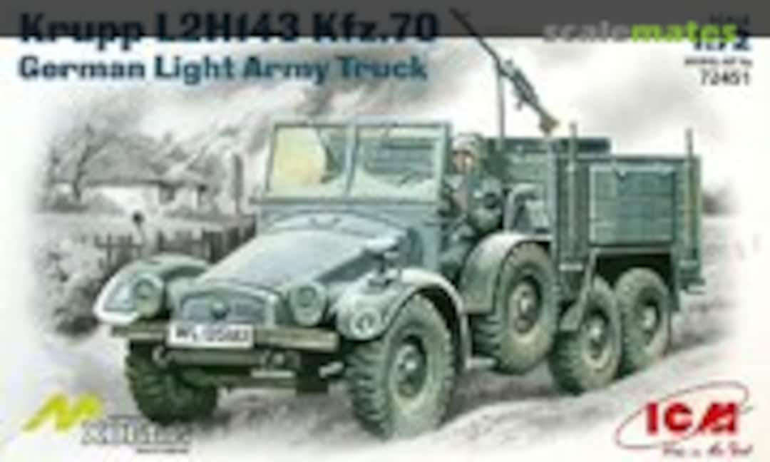 1:72 Kfz. 70 Mannschaftskraftwagen Krupp L2H143 (ICM 72451)