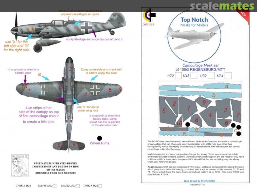 Boxart Messerschmitt Bf-109G REGENSBURG/MTT TNM72-M23 TopNotch