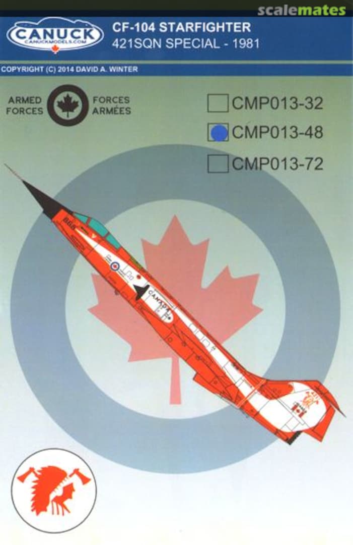 Boxart CF-104 Starfighter CMP013-48 Canuck Model Products