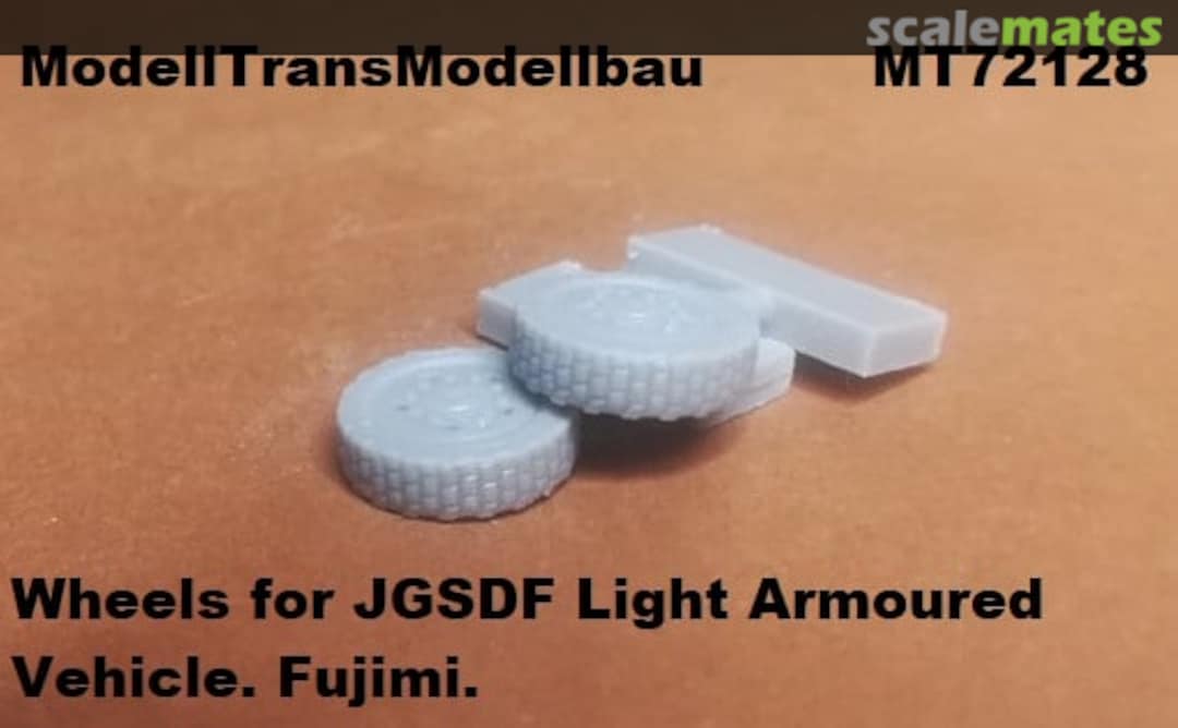 Boxart Wheels for JGSDF Light Armoured Vehicle MT72128 Modell Trans Modellbau