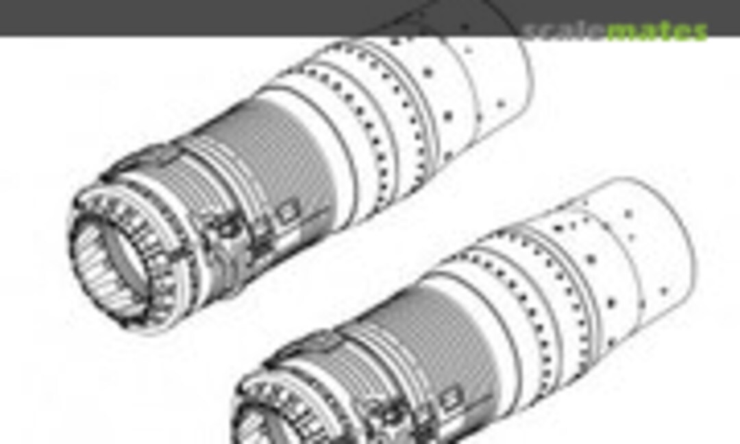 1:72 R13-300 engine exhaust nozzle of the Su-15M/TM aircraft (Amigo Models 72013-1)