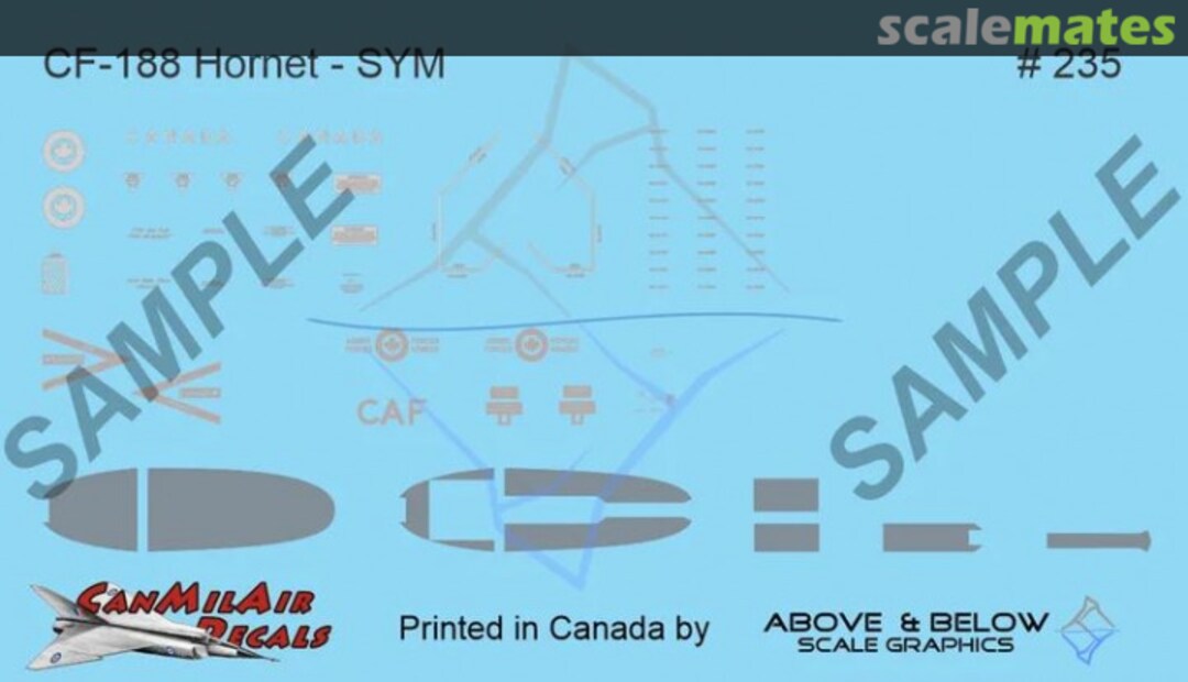 Boxart McDonnell CF-188 Hornet 235 Above & Below Graphics