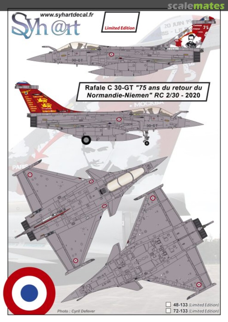 Boxart Rafale C 30-GT "75 years return in France of Normandie-Niemen" RC 2/30 – 2020 72-133 Syhart