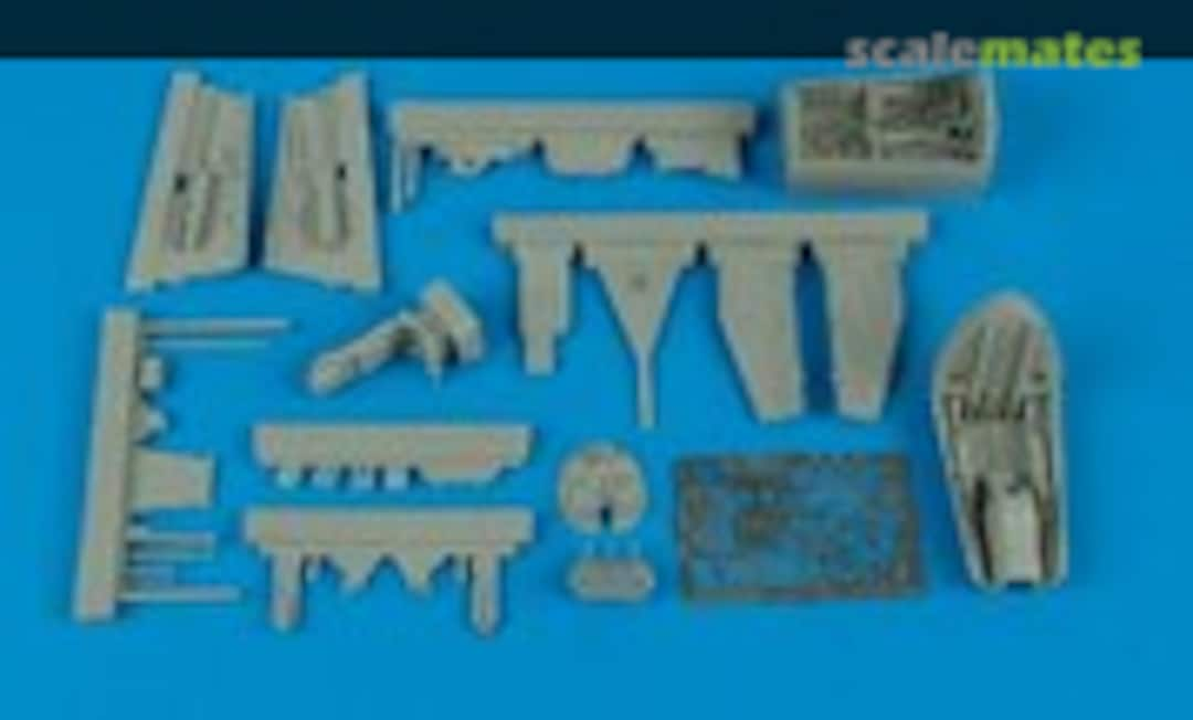 1:48 He 162A cockpit set and wheel bay (Aires 4359)