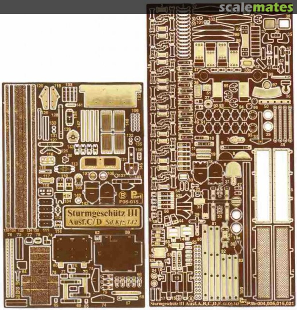 Boxart Sturmgeschutz III Ausf. C/D P35-015 Part