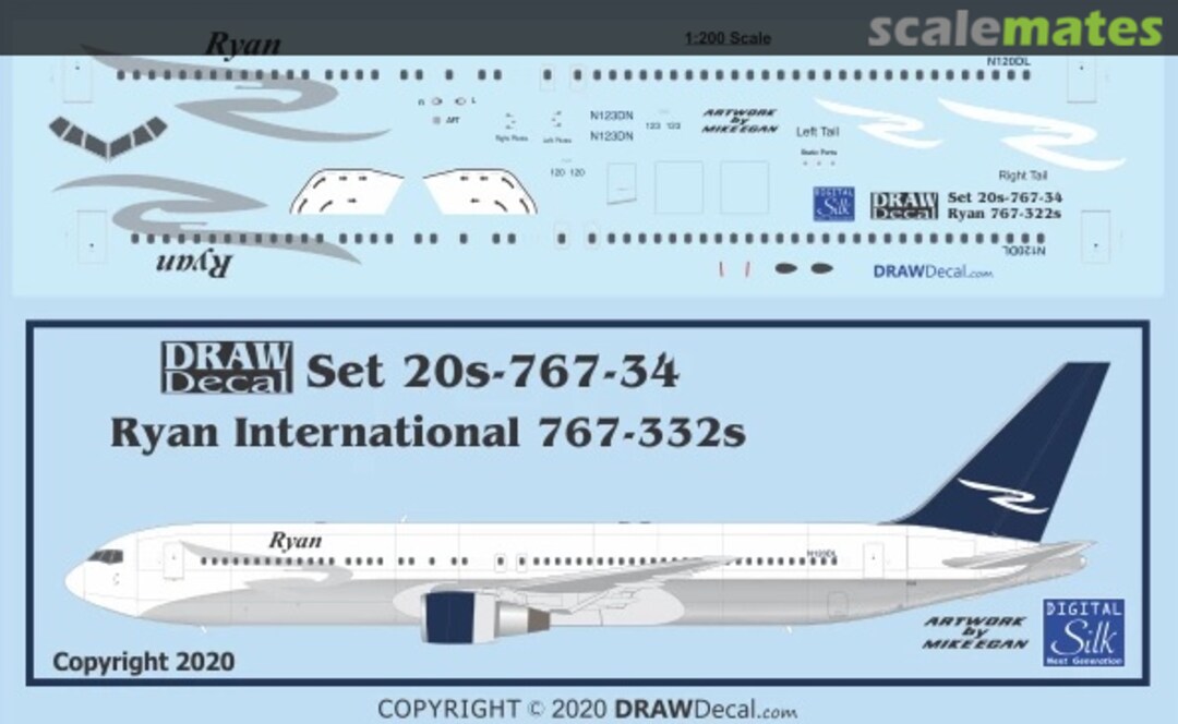 Boxart Ryan International 767-332s 20-767-34 Draw Decal