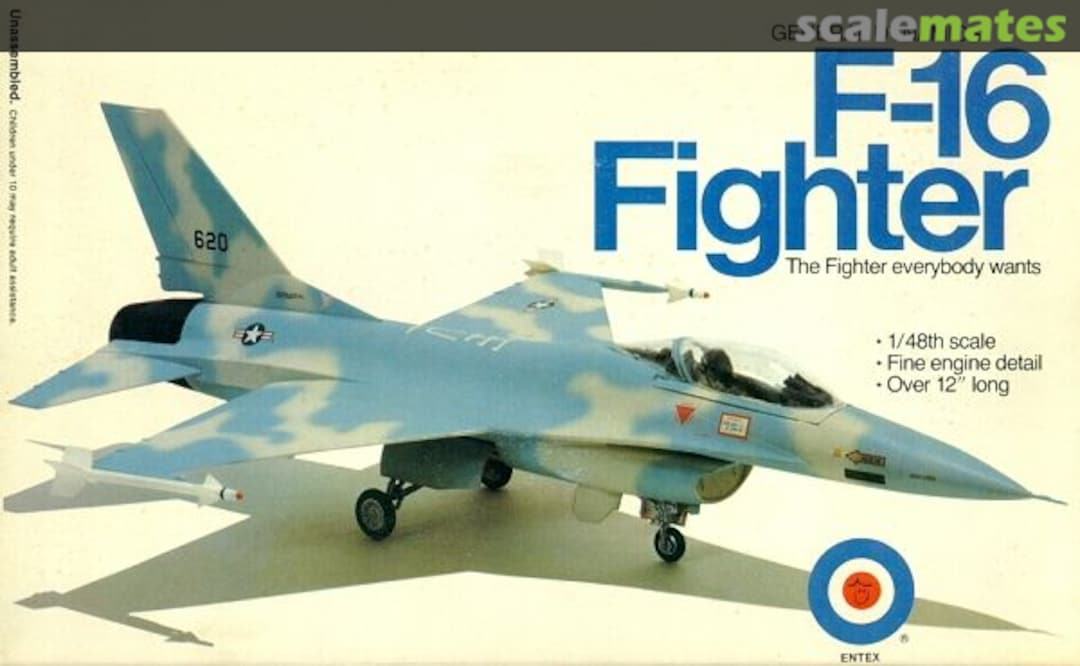 Boxart General Dynamics F-16 Fighter 8523 Entex Industries