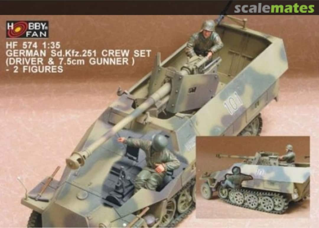 Boxart Sd. Kfz. 251 Crew Set (Driver & Gunner) HF574 Hobby Fan