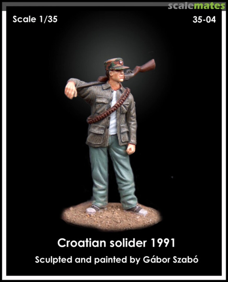 Boxart Croatian soldier 1991 35-04 Black Army Modells