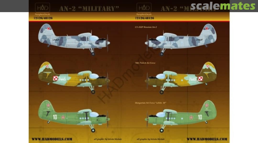 Boxart An-2 decal sheet 72126 HungAeroDecals