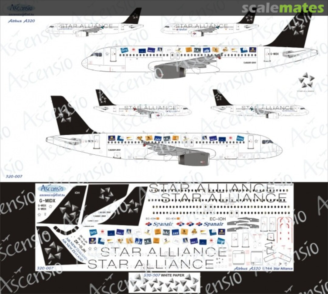 Boxart Airbus 320 Star Alliance 320-007 Ascensio