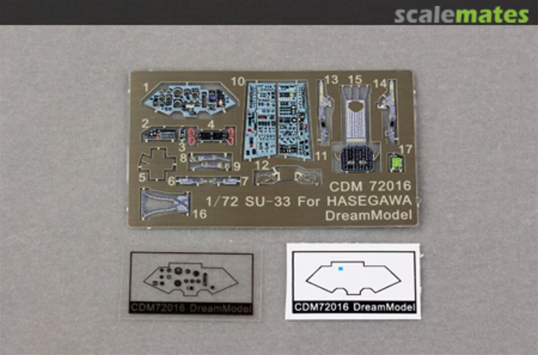 Boxart Su-33 Color Cockpit PE DMC 72016 DreamModel