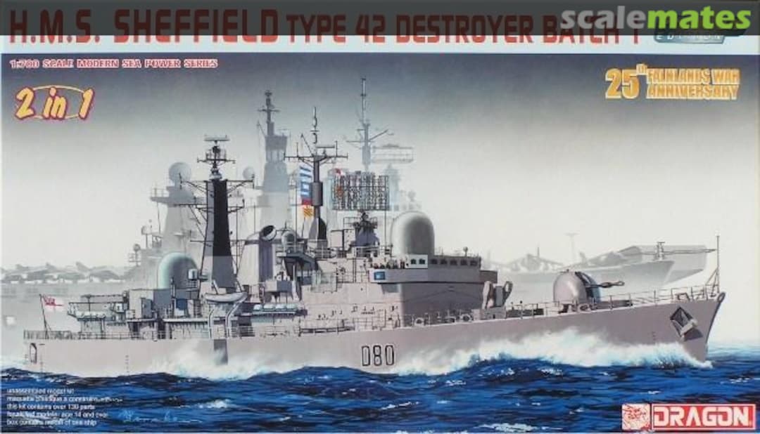 Boxart H.M.S. Sheffield 7071 Dragon