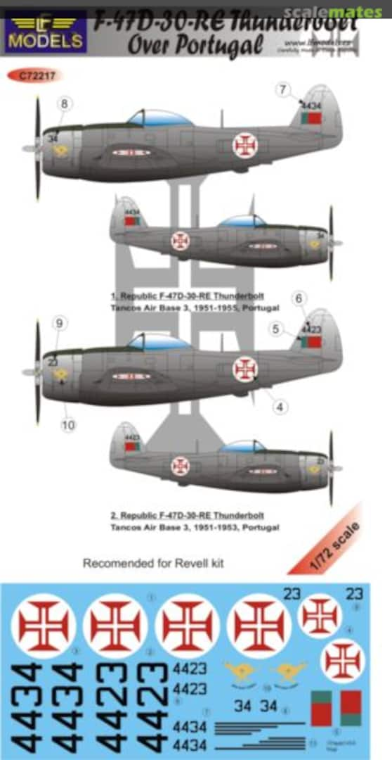 Boxart F-47D-30-RE Thunderbolt Over Portugal C72217 LF Models