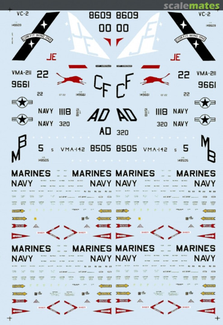 Boxart Navy/Marine Skyhawks 72-0170 SuperScale International