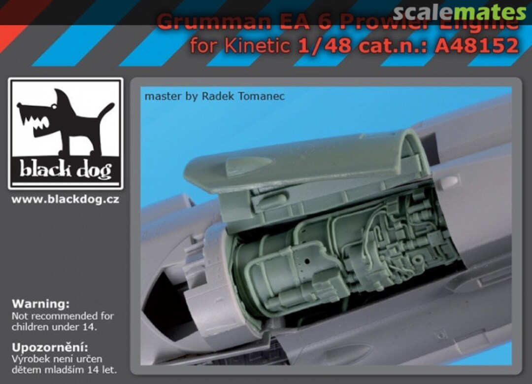 Boxart Grumman EA 6 Prowler engine A48152 Black Dog