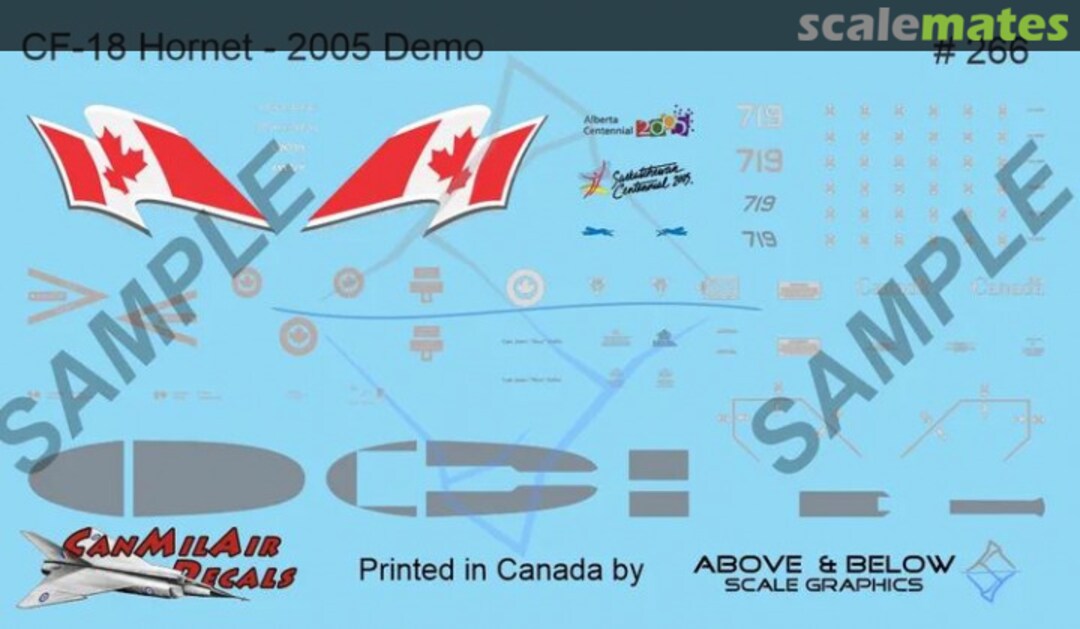 Boxart McDonnell Douglas CF-188 Hornet 266 Above & Below Graphics