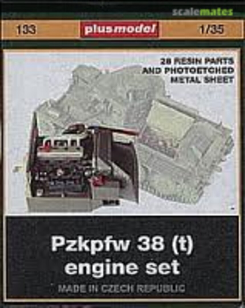 Boxart Pzkpfw 38 (t) engine set 133 PlusModel